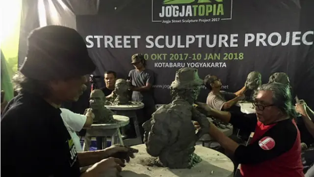 Seniman Pematung di Yogyakarta Saling Bertarung