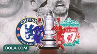 Piala FA - Ilustrasi Chelsea Vs Liverpool (Bola.com/Adreanus Titus)