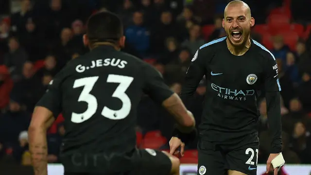 David Silva Jadi Pahlawan Kemenangan Manchester City