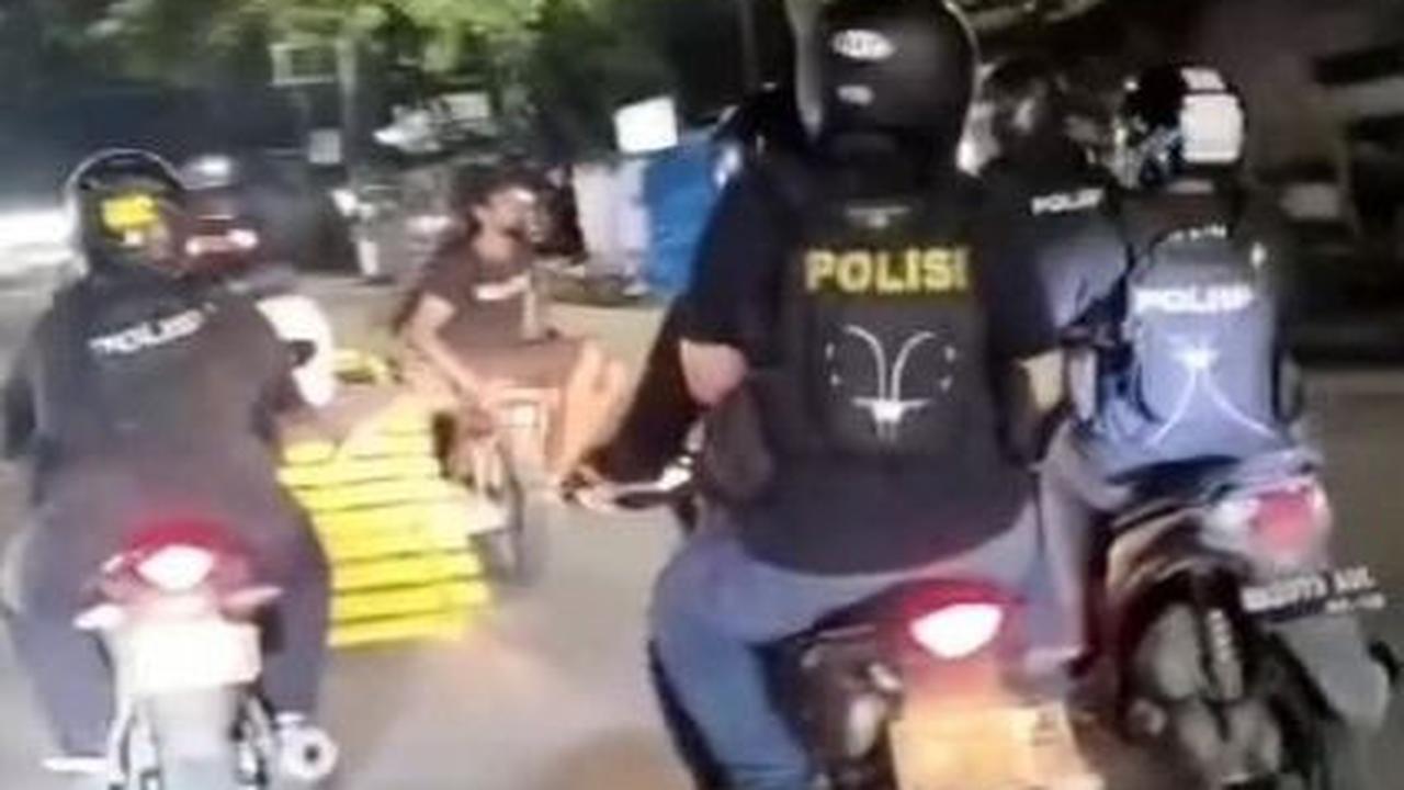 Aksi Personel Polrestabes Medan Amankan Terduga Pelaku Pencurian Pagar Besi, Curi Perhatian Warganet