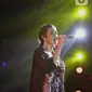 Penampilan Raisa pada gelaran Batik Music Festival 2019 di Candi Prambanan, Yogyakarta, Sabtu (5/10/2019). Sebelum berkolaborasi dengan Bunga Citra Lestari atau BCL, Raisa memamerkan suara merdunya dengan lagu 'Takkan Terganti', dan 'Mantan Terindah'. (Kapanlagi.com/Bambang Ekoros Purnama)