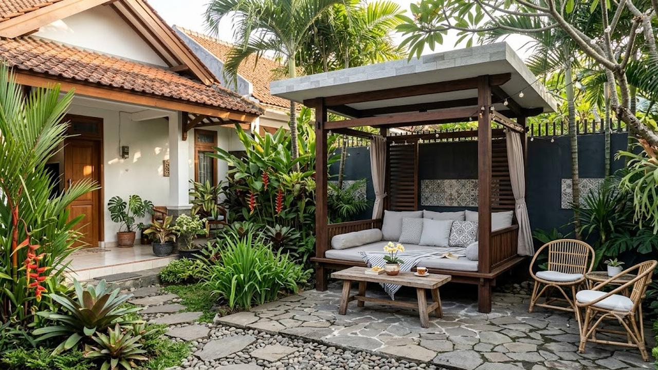 14 Area Duduk Outdoor ala Hotel, Inspirasi Ruang Santai Mewah di Rumah