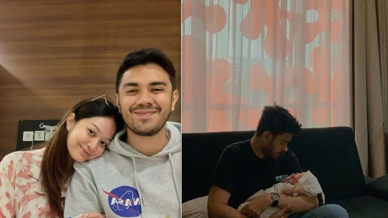 Faradilla Yoshi melahirkan anak pertama, Bryan Mckenzie bagikan momen menimang bayinya (Foto: Instagram @bryanmckenziee)