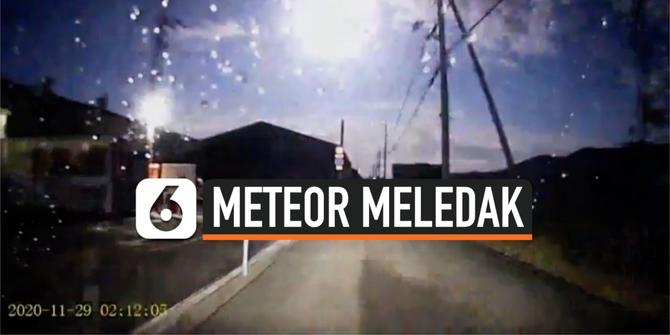 VIDEO: Penampakan Meteor Meledak di Langit Jepang