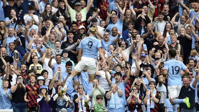 Foto: Penampilan Sensasional Erling Haaland dan Raheem Sterling di Pekan Keempat Liga Inggris