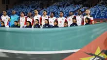Timnas Mozambik berbaris menjelang pertandingan Grup F Piala Afrika (CAN) antara Pantai Gading dan Mozambik di Stadion Marrakesh di Marrakesh pada 24 Desember 2025. (Khaled DESOUKI/AFP)