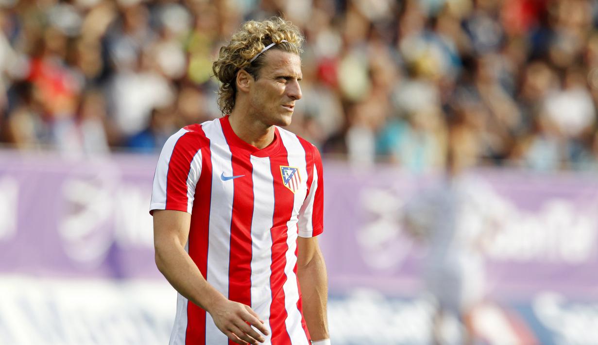 Catatan tak kalah apik juga diraih saat berseragam Atl Madrid. Total 74 gol berhasil dipersembahkan untuk Los Rojiblancos. (AFP/Pierre Phillipe-Marcou)