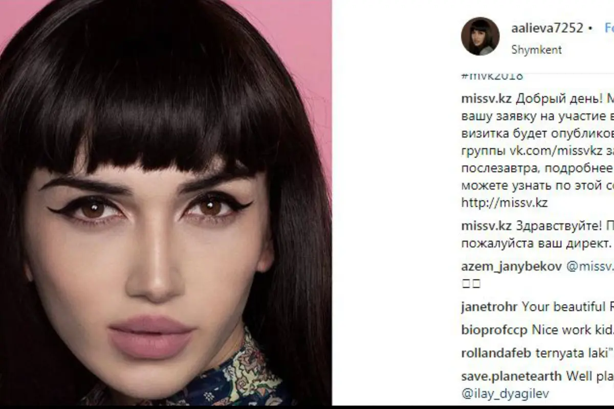 Alina Alieva, Miss Virtual Kazakhstan yang ternyata laki-laki. (Instagram/aaliva7252)