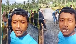 Viral, Warga Pilih Bangun Jalan Sendiri daripada Bayar Pajak