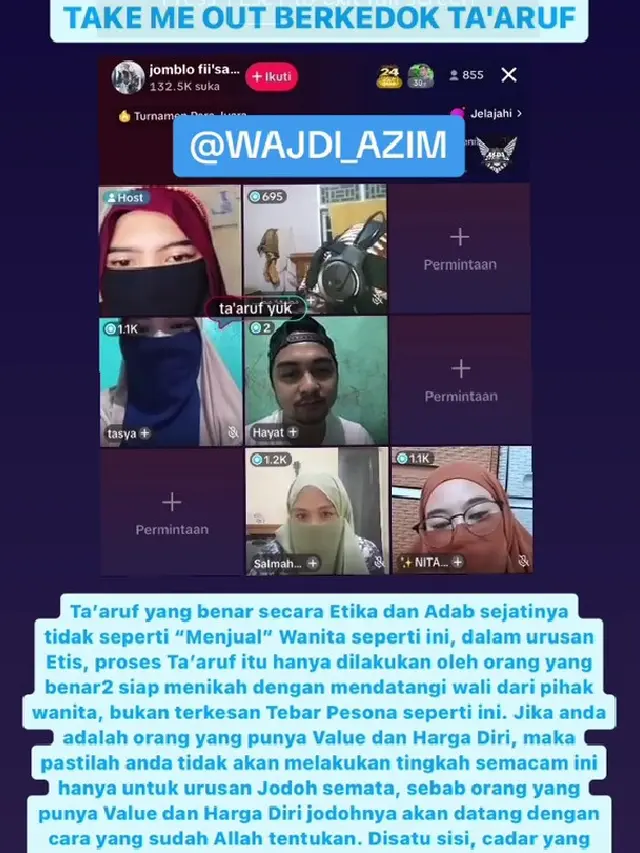 Take Me Out berkedok Ta'aruf di TikTok