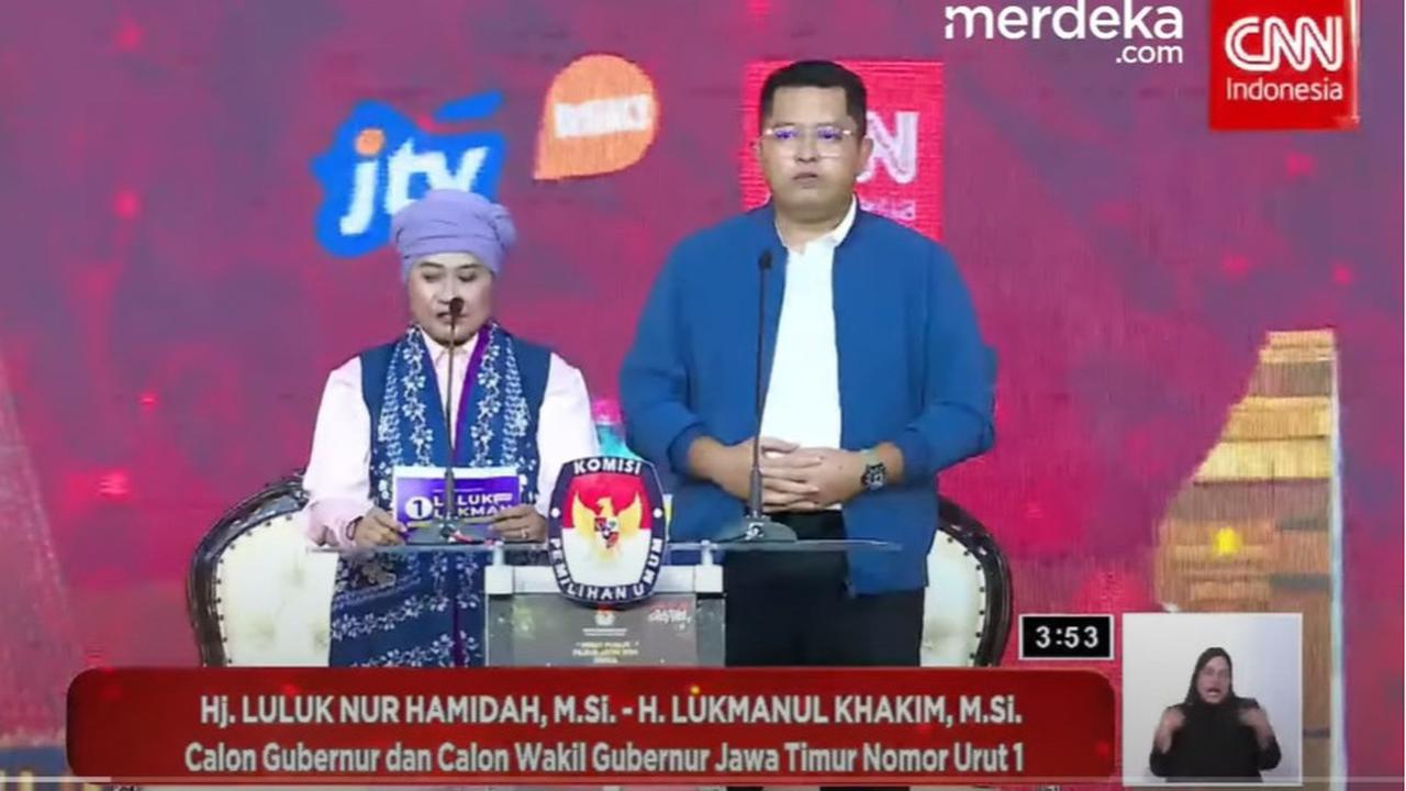 VIDEO: Keras! Nada Tinggi Cagub Luluk Soal Korupsi Jatim Tertinggi, Lukman Singgung Prabowo