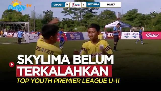 Berita video tim Skylima sementara ini belum terkalahkan di Top Youth Premier League U-11.