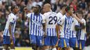 Sementara Brighton and Hove Albion masih sempurna di Premier League. Sebelumnya, Kaoru Mitoma cs. menghajar Everton dengan skor 3-0 pada 17 Agustus 2024. (Gareth Fuller/PA via AP)