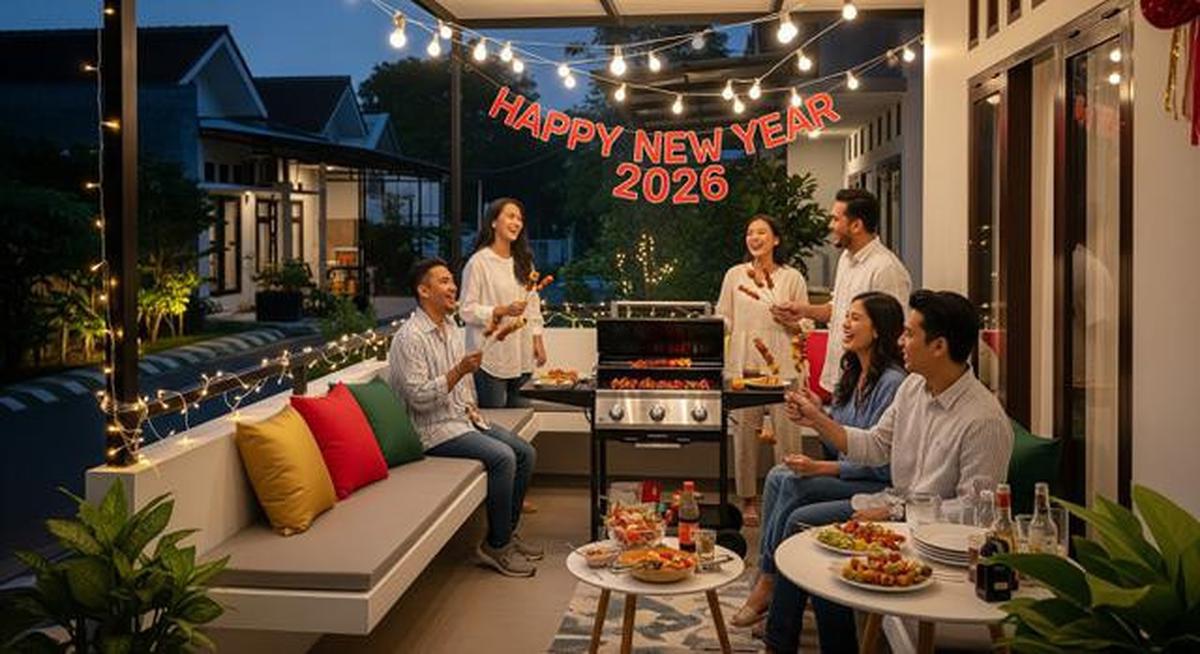 8 Desain Teras Sempit Tapi Luas untuk Acara BBQ Malam Tahun Baru 2026