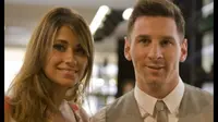 MASUK RUMAH SAKIT - Kekasih Lionel Messi, Antonella Rocuzzo, dilarikan ke rumah sakit akibat infeksi saluran kemih. (Marca)