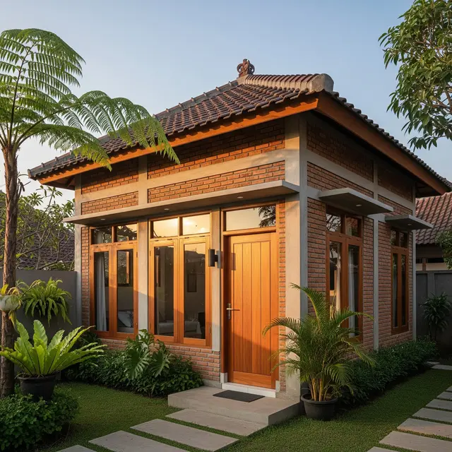 9 Model Rumah Mungil Tapi Penuh Kesan Elegan dengan Material Alami, Hunian Idaman