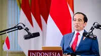 Presiden Jokowi saat menghadiri acara World Economic Forum (WEF) 2020 secara virtual dari Istana Kepresidenan Bogor, Jawa Barat, Rabu, 25 November 2020. (Dok: Muchlis Jr - Biro Pers Sekretariat Presiden)