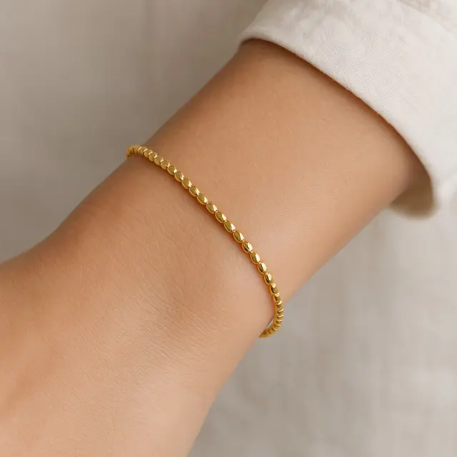 Model Gelang Emas Biji Jagung untuk Ibu Muda (Foto: ChatGPT)