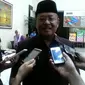 Bupati Majalengka Sutrisno enggan berkomentar banyak terkait belum masuknya anggaran pembangunan Bandara Kertajati. (Liputan6.com/Panji Prayitno)