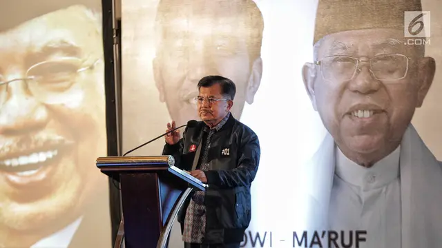 JK Hadiri Rapat Konsolidasi Dukungan untuk Jokowi-Ma'ruf