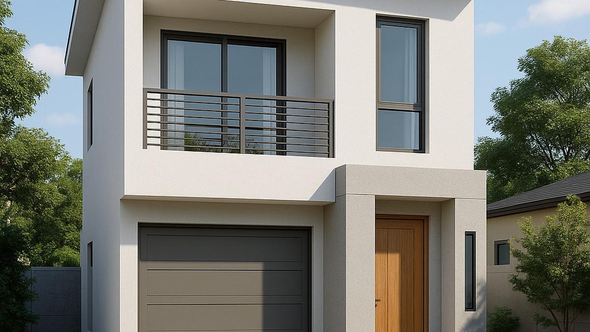 7 Inspirasi Rumah Minimalis 6x12 2 Lantai Lengkap dengan Garasi dan Balkon