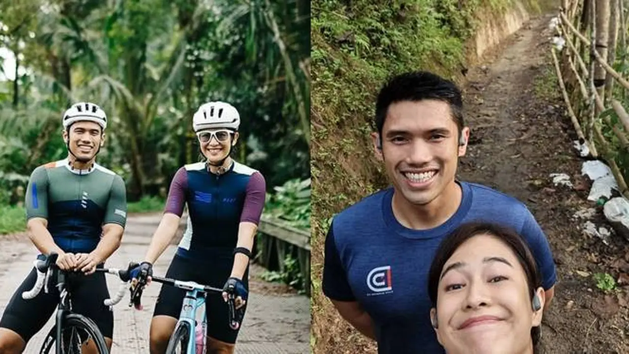 6 Momen Seru Liburan Dian Sastro Bersama Suami, Sepedaan Bareng di Magelang