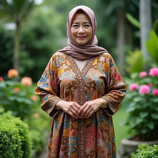 Gamis Batik Ibu-Ibu Umur 50