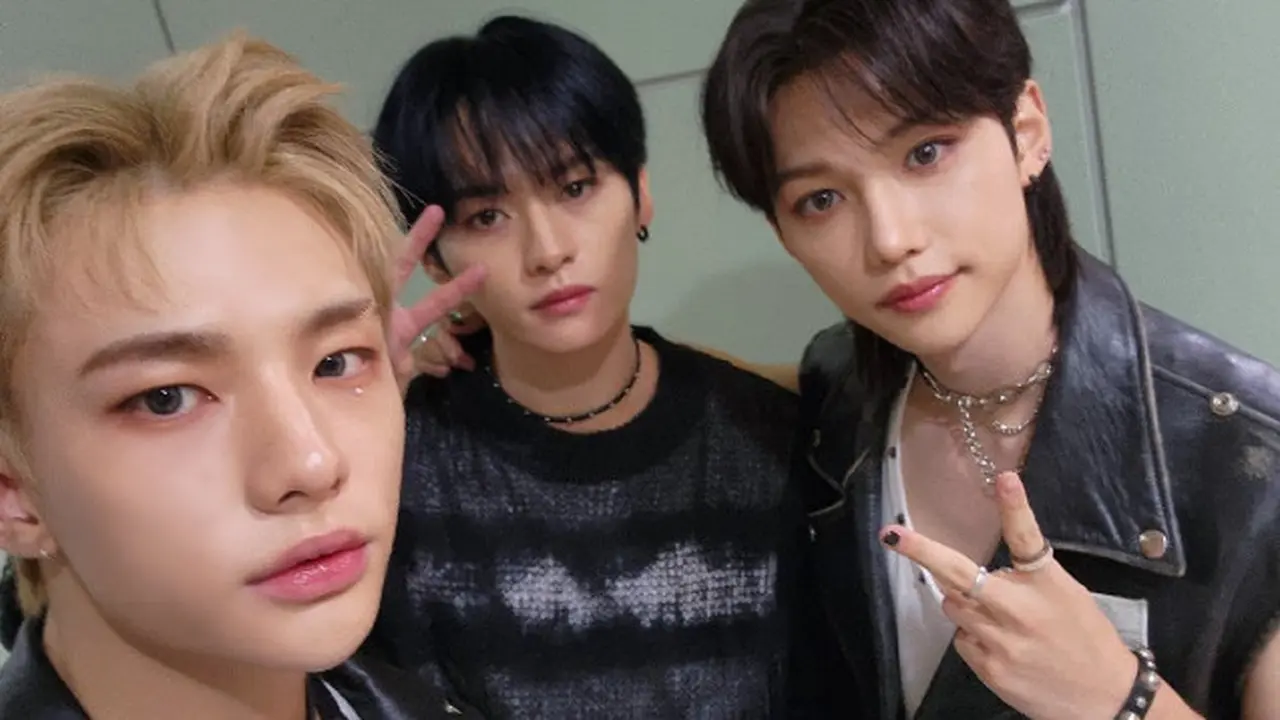 Hyunjin, Lee Know, Felix Stray Kids in Show Champion