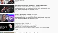 Lagu Aisyah Istri Rasulullah. (YouTube.com)
