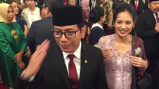 6 Pesona Gista Putri Saat Temani Wishnutama Dilantik Jadi Menteri