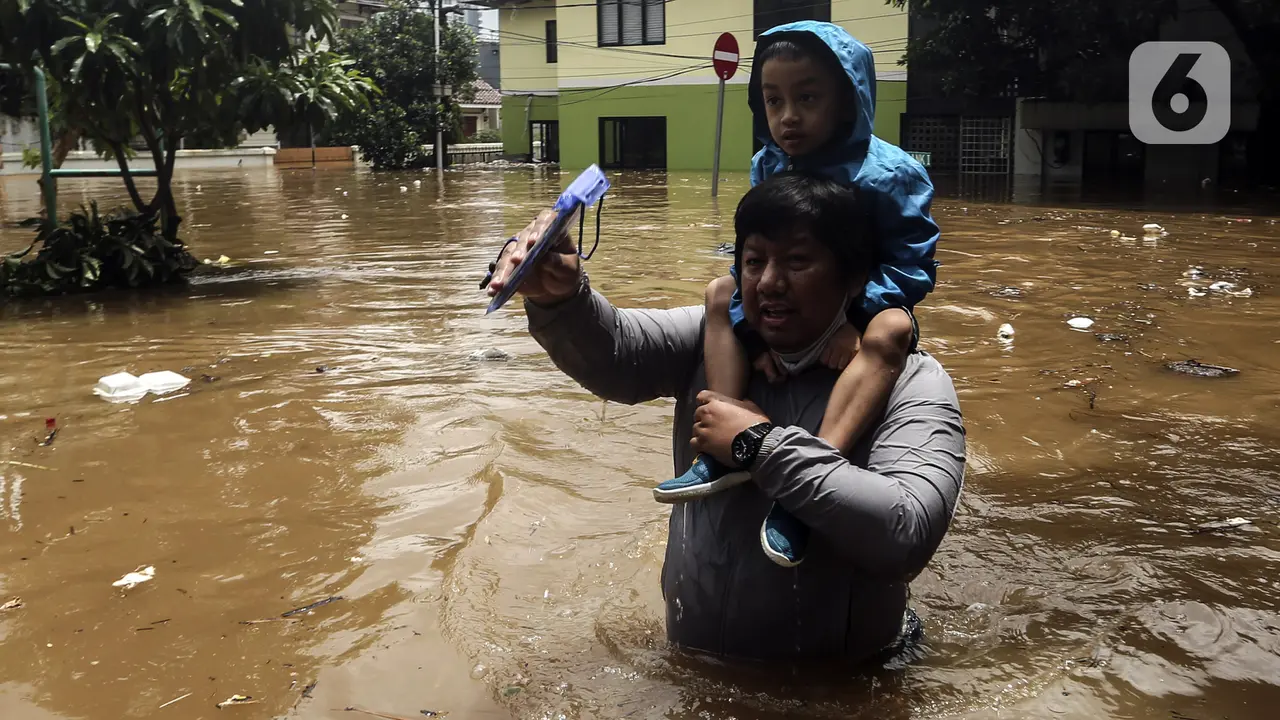 FOTO: Pemandangan Kawasan Kemang yang Terendam Banjir