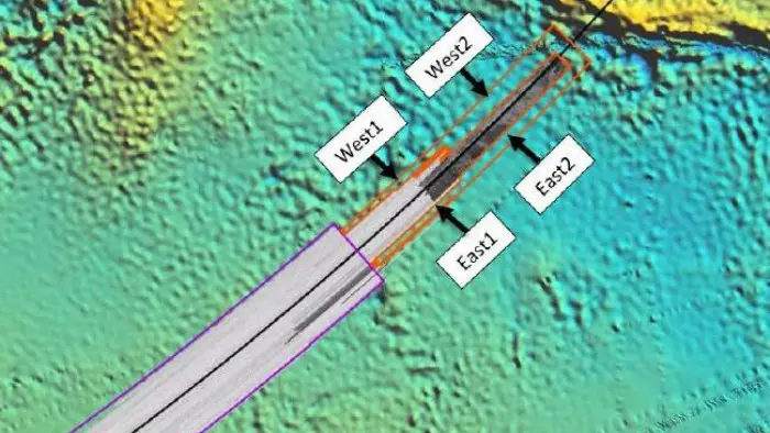 Area pencarian MH370 yang diusulkan untuk diidentifikasi. (ATSB)