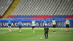 Atalanta akan bertandang ke markas Barcelona di Estadi Olimpic Lluis Companys pada matchday 8 atau matchday terakhir league phase Liga Champions 2024/2025. (AFP/Josep Lago)