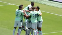 Breel Embolo berhasil mencetak gol ke gawang Qatar pada lanjutan Piala Dunia 2026. (Fran Santiago / AFP)