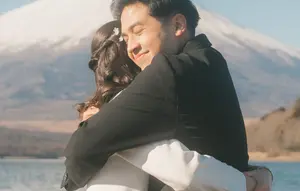 Potret Jerome Polin Lamar Gracia Caroline di Jepang, Gunung Fuji Jadi Saksi