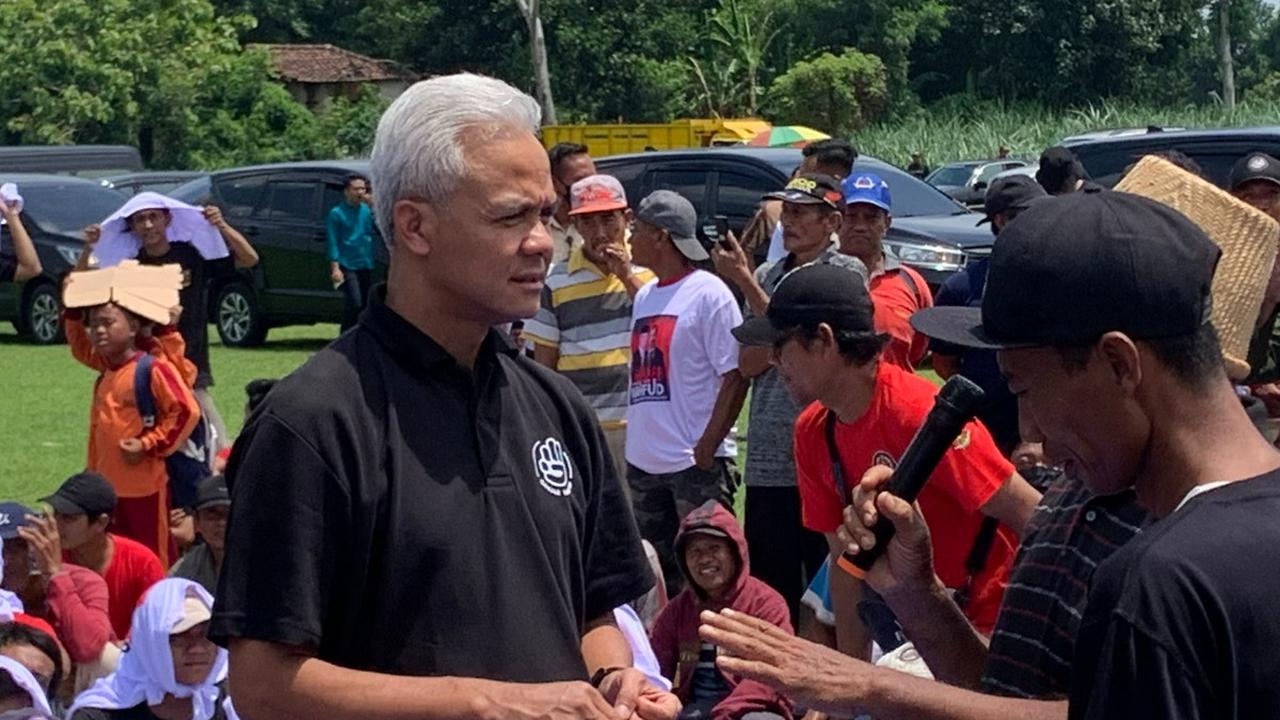 Bertemu Petani Tebu di Nganjuk, Ganjar Dicurhati soal Impor Gula