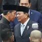 Jokowi juga menitipkan Indonesia kepada Presiden terpilih Prabowo Subianto. (AP Photo/Tatan Syuflana, Pool)