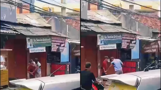 Tangkapan layar video viral bang jago di Lampung, ditegur lawan arah malah tikam pengendara lain. (Liputan6.com/Istimewa).