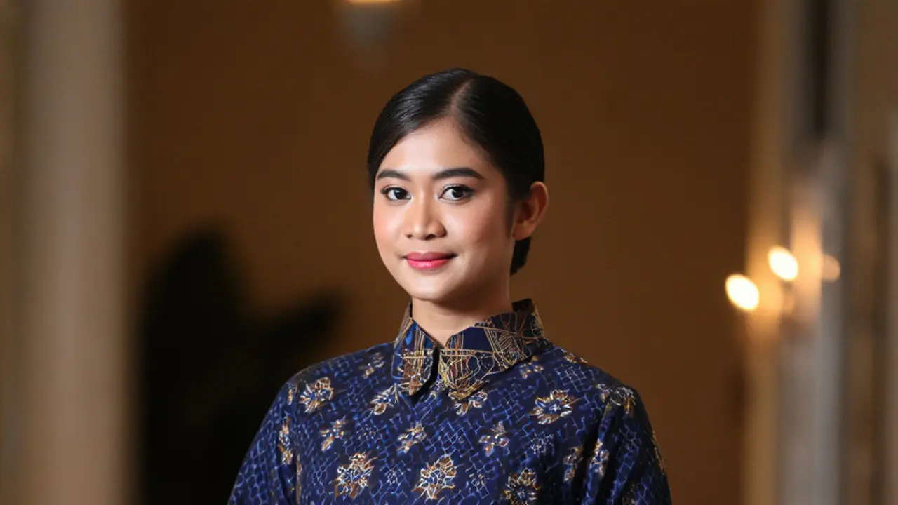 Dress Batik Kerah Shanghai Modern untuk Acara Resmi