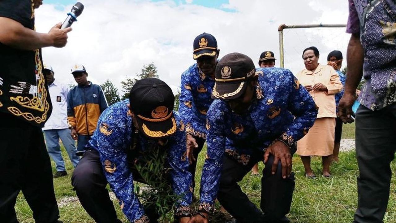 Disdikbud Papua Pegunungan Gelar Penanaman Pohon Hardiknas 2026: Edukasi Lingkungan Sejak Dini