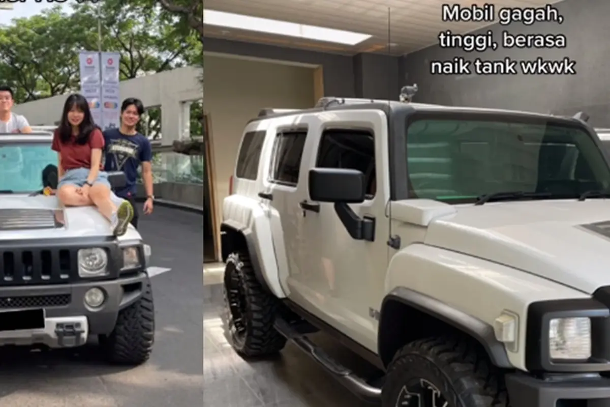 Keliling Jawa naik Hummer H3 (TikTok/@randymartianus)