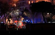 FOTO: Horor! Ini Penampakan Gedung Apartemen di Spanyol Dilalap Kebakaran Dahsyat hingga Korban Berjatuhan