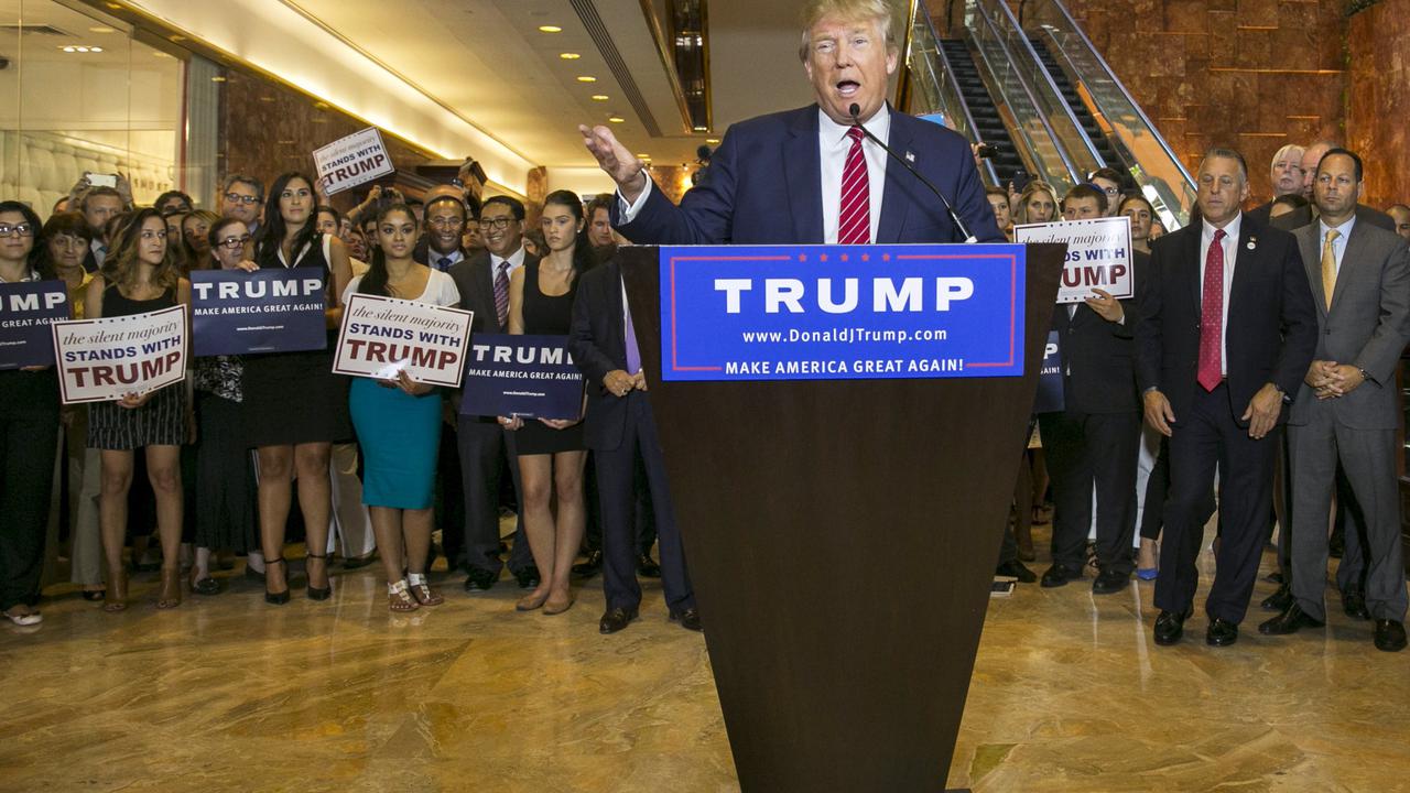 Ketua DPR Setya Novanto dan Wakilnya Fadli Zon hadiri kampanye bakal calon presiden AS, Donald Trump. (Reuters)