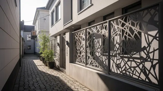 Model Pagar Inovatif untuk Rumah di Gang Sempit (Image by Gemini AI)