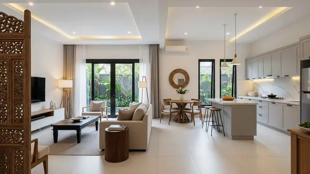Desain Rumah Mungil dengan Konsep Ruang Mengalir agar Terasa Luas
