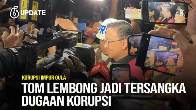 Tom Lembong Jadi Tersangka Dugaan Korupsi