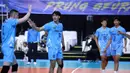 Fauzan Nibras dkk kemudian sukses meraih kemenangan pada set ketiga dan memperpanjang laga melalui set kelima. (Dok. PBVSI)