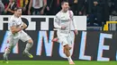 Il Grigiorossi sukses mempermalukan tuan rumah melalui sepasang gol Federico Bonazzoli. (Tano Pecoraro/LaPresse via AP)