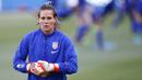 Ashlyn Harris berposisi sebagai penjaga gawang di timnas wanita Amerika Serikat. ( Getty Images/Katharine Lotze )