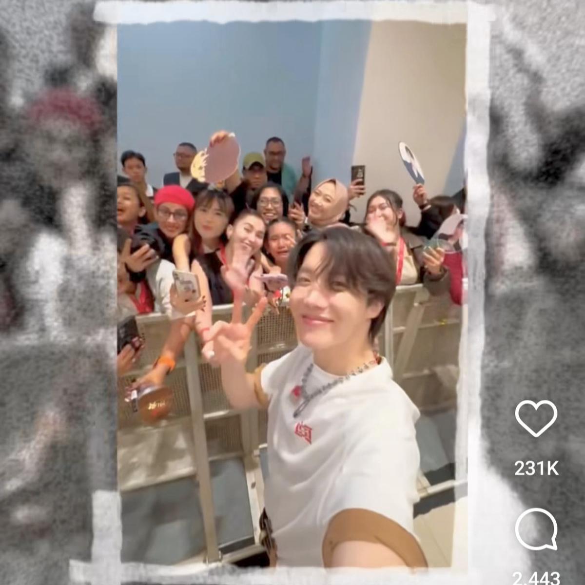 Detik-detik Bilqis Putri Ayu Ting Ting Bertemu J-Hope BTS, Nangis Bisa Ikut Send Off di Konser Jakarta